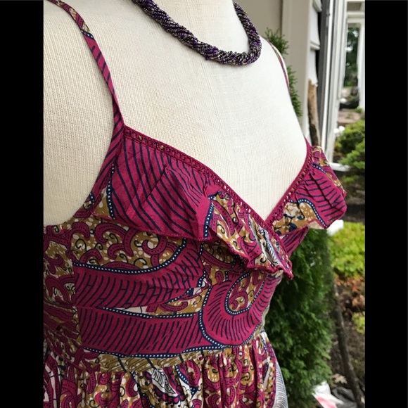 Flirty Magenta Sassy Summer Dress 🌺🏝 Small - Picture 4 of 8